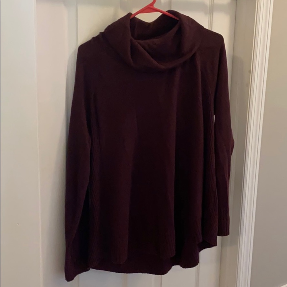 Maroon cowl neck sweater